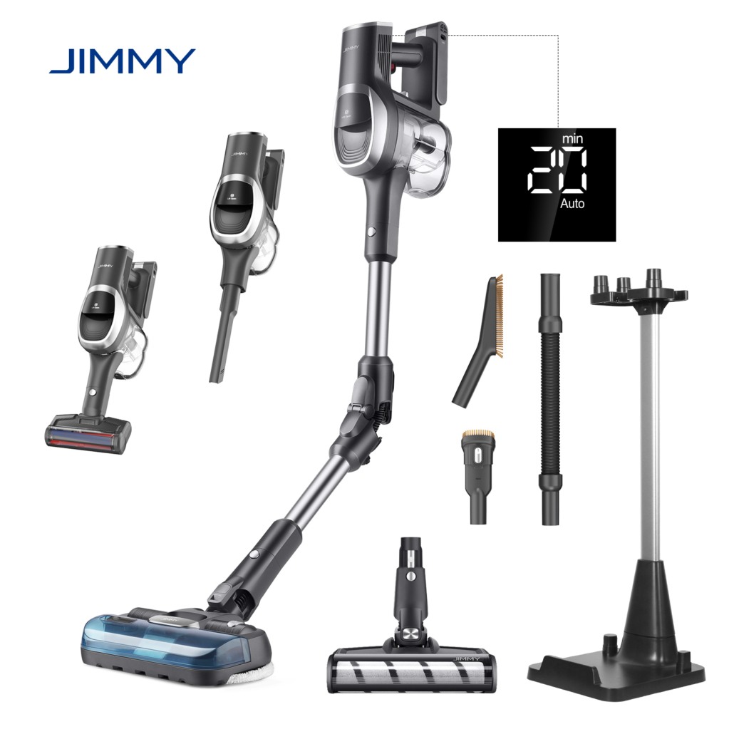 JIMMY JV9 Pro Aqua 2-в-1 вертикална прахосмукачка с глава за мокро почистване