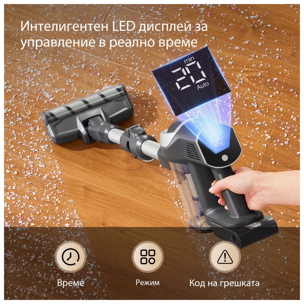 JIMMY JV9 Pro Aqua 2-в-1 вертикална прахосмукачка с глава за мокро почистване