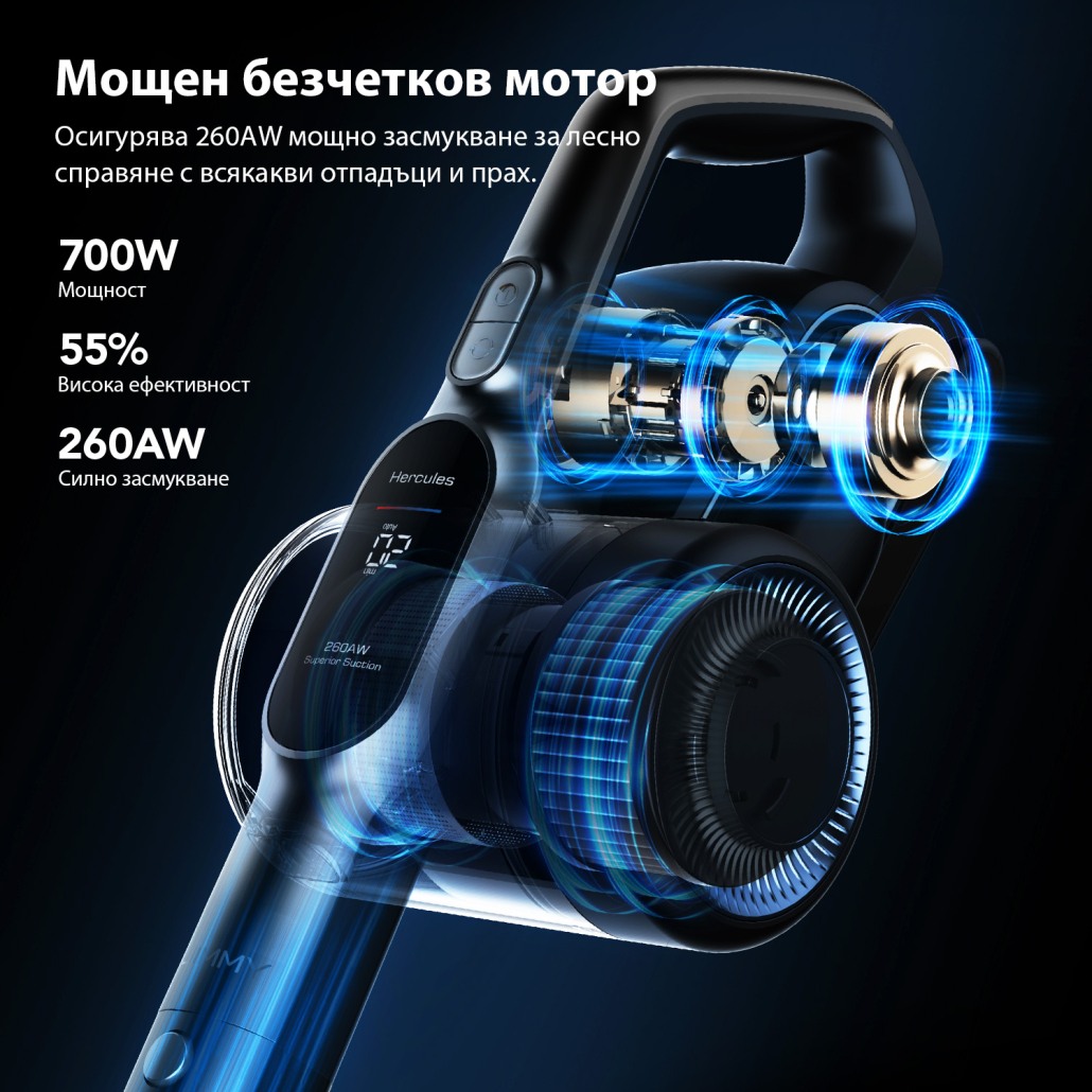 Вертикална прахосмукачка JIMMY H11 Pro