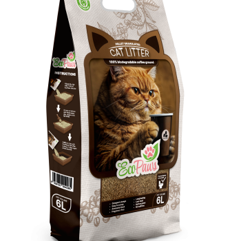 Котешка тоалетна от КАФЕ Eco Paws неутрализира 99.5% миризмите
