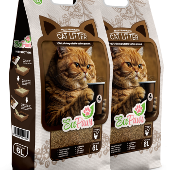2бр. Котешка тоалетна от кафе Eco Paws неутрализира 99.5% миризмите 2бр. Котешка тоалетна от кафе Eco Paws неутрализира 99.5% миризмите