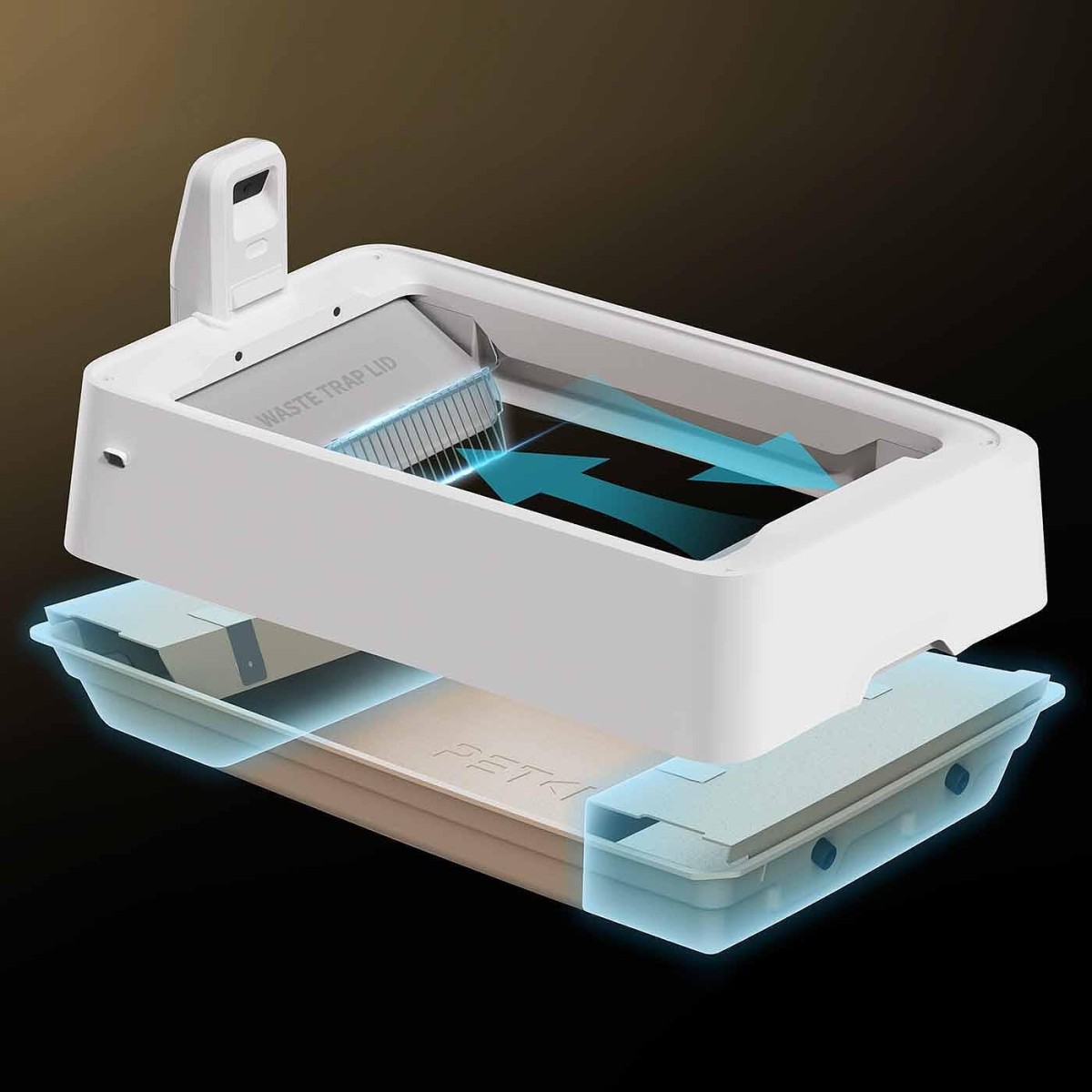 Petkit Purobot Crystal Duo Самопочистваща се отворена тоалетна за котки