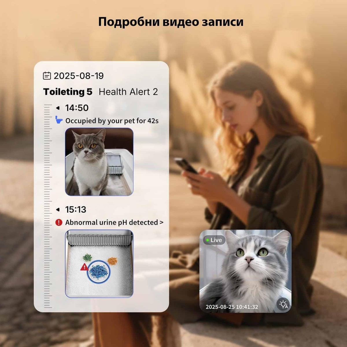 Petkit Purobot Crystal Duo Самопочистваща се отворена тоалетна за котки