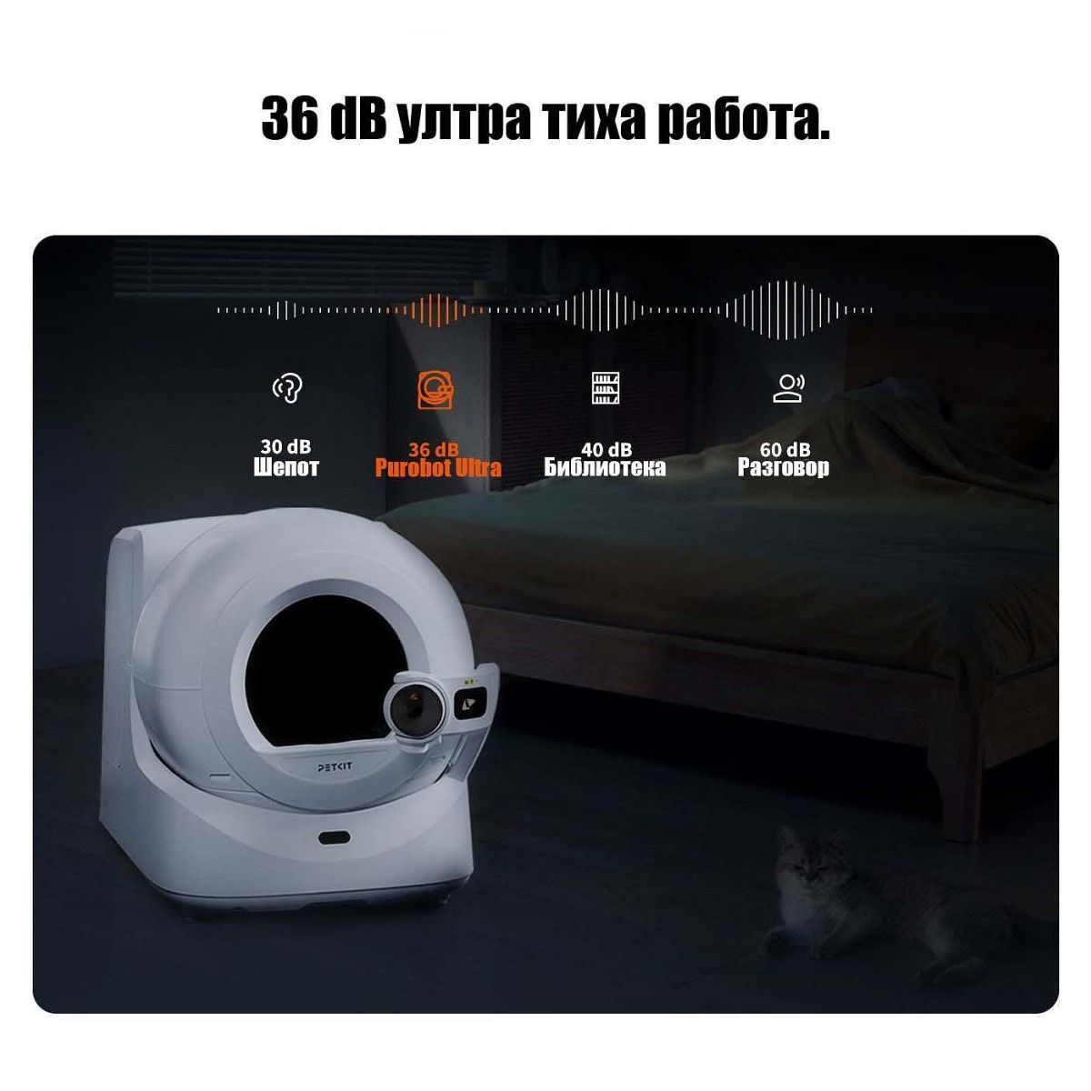 Автоматична и самопочистваща се тоалетна за котки PetKit Purobot ULTRA