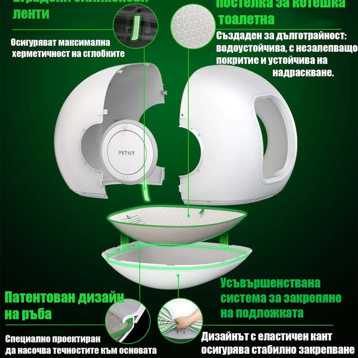 Автоматична и самопочистваща се тоалетна за котки Petkit Pura Max 2 Автоматична и самопочистваща се тоалетна за котки Petkit Pura Max 2