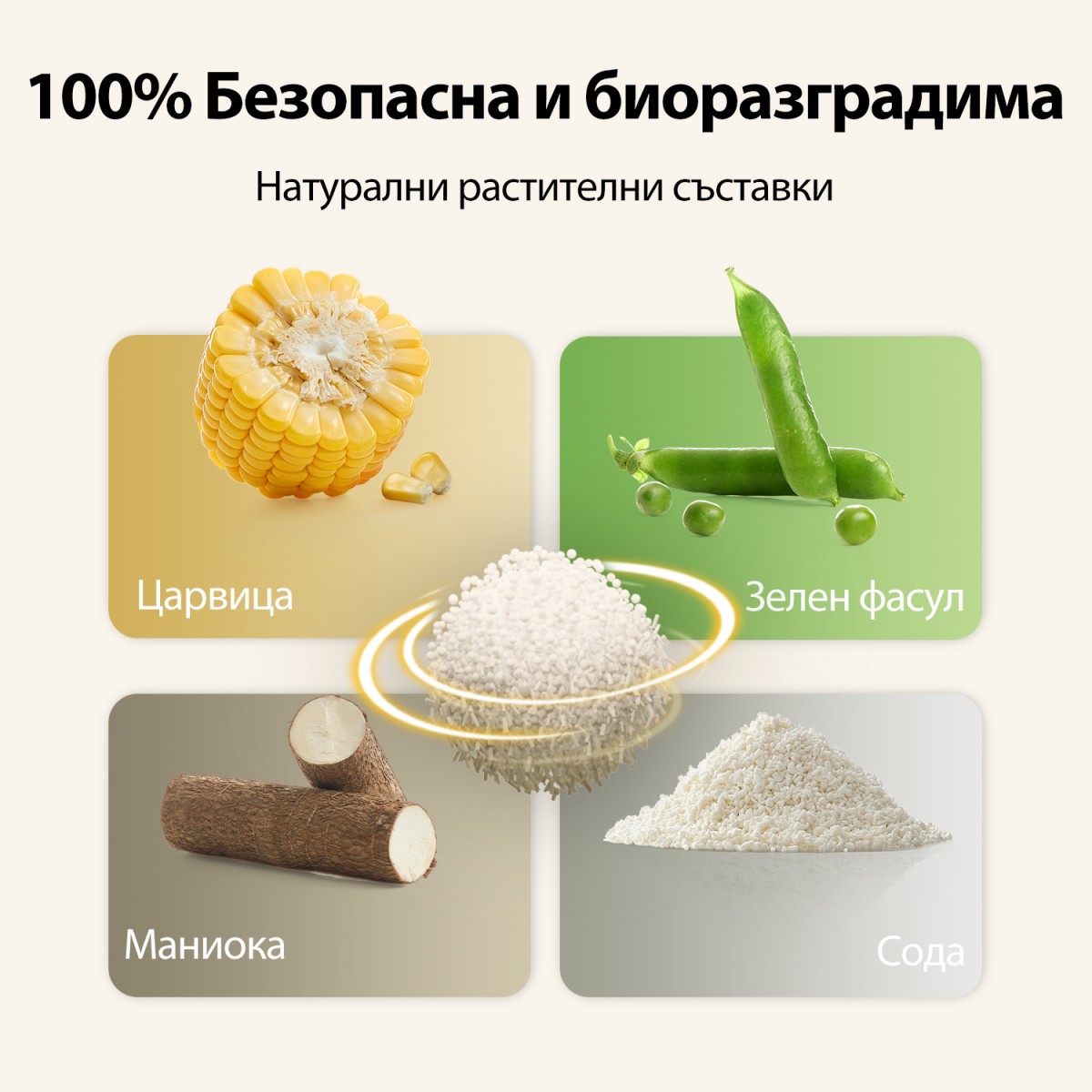 Petkit Маниока с Тофу котешка постелка - 4бр.