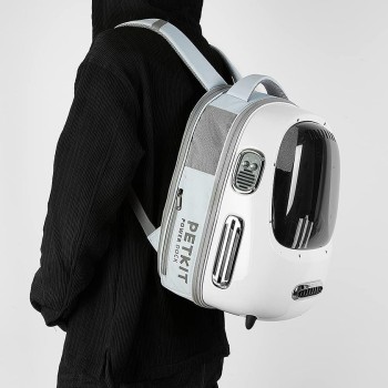 Транспортна раница Petkit Breezy2 Smart Cat Carrier - Бяла
