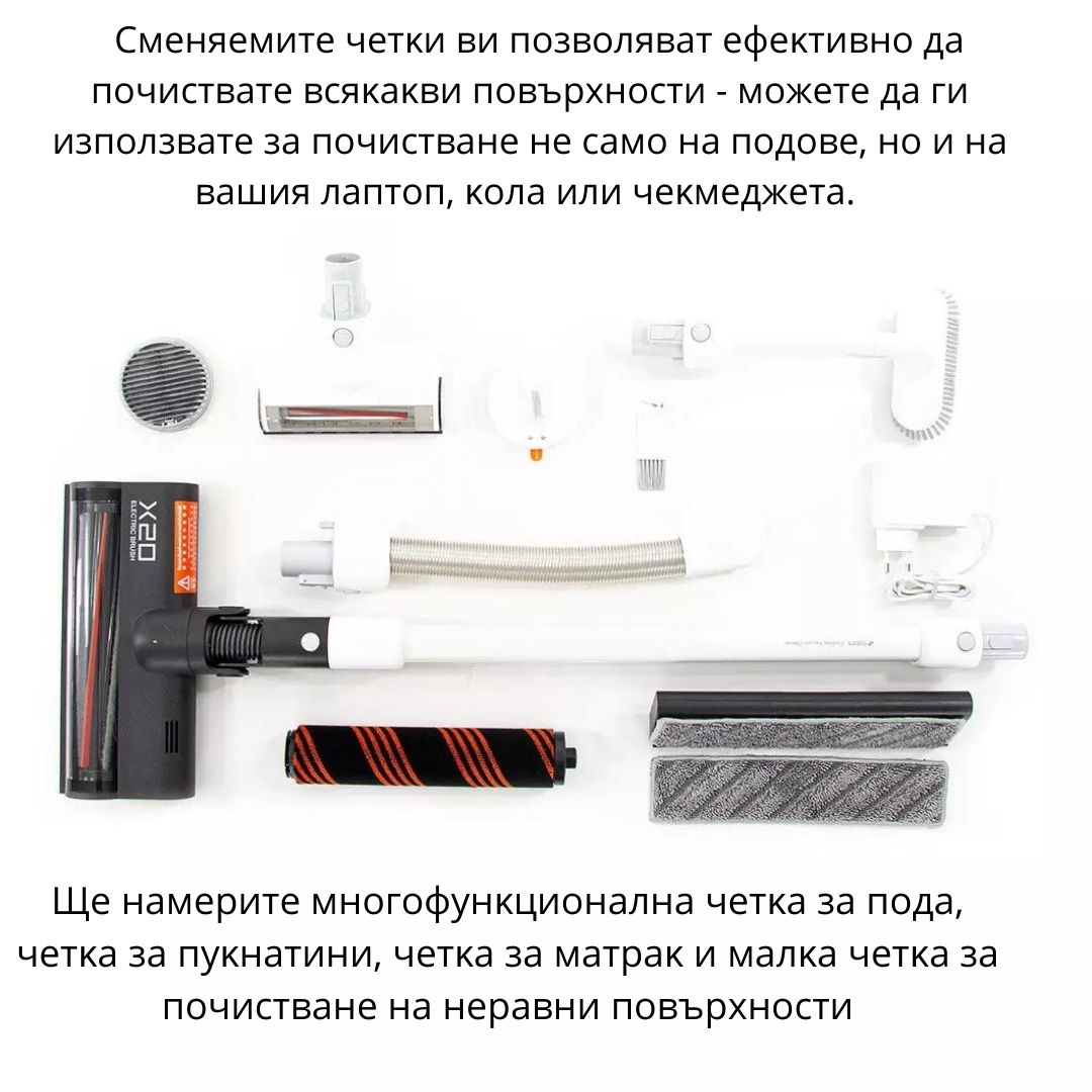  Xiaomi Roidmi X20 Handhеld Cordless Ръчна прахосмукачка