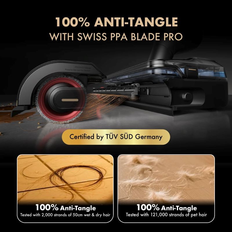 MOVA M50 Ultra Wet and Dry Vacuum Ръчна прахосмукачка, черна