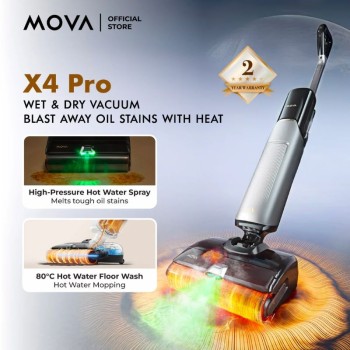 MOVA X4 Pro Wet & Dry Vacuum Ръчна прахосмукачка, черна
