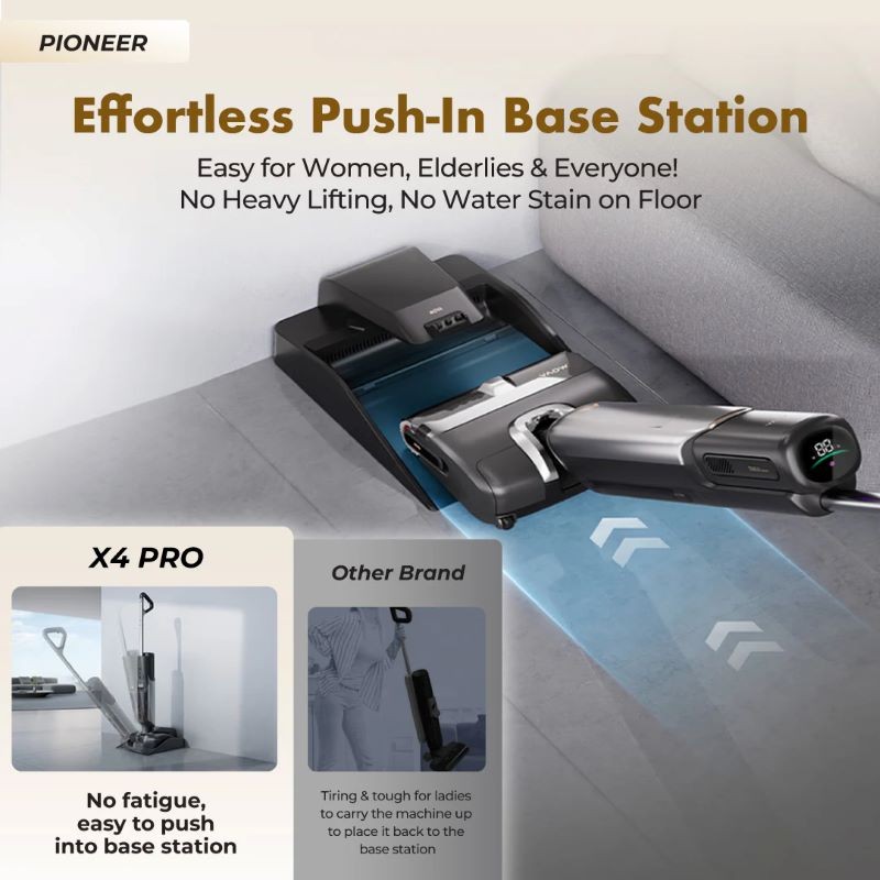 MOVA X4 Pro Wet & Dry Vacuum Ръчна прахосмукачка, черна