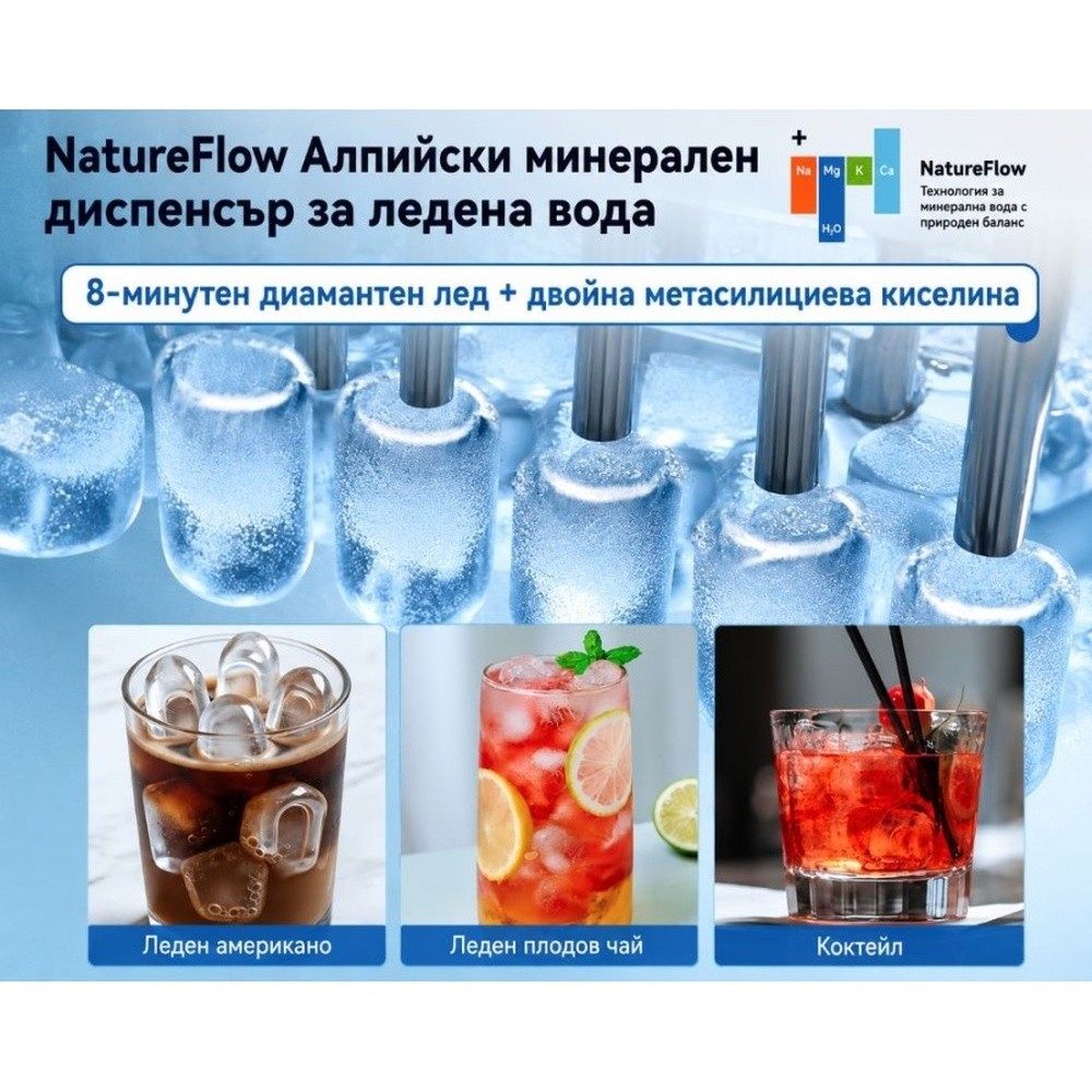 NatureFlow I4: Универсален уред за минерална вода и лед
