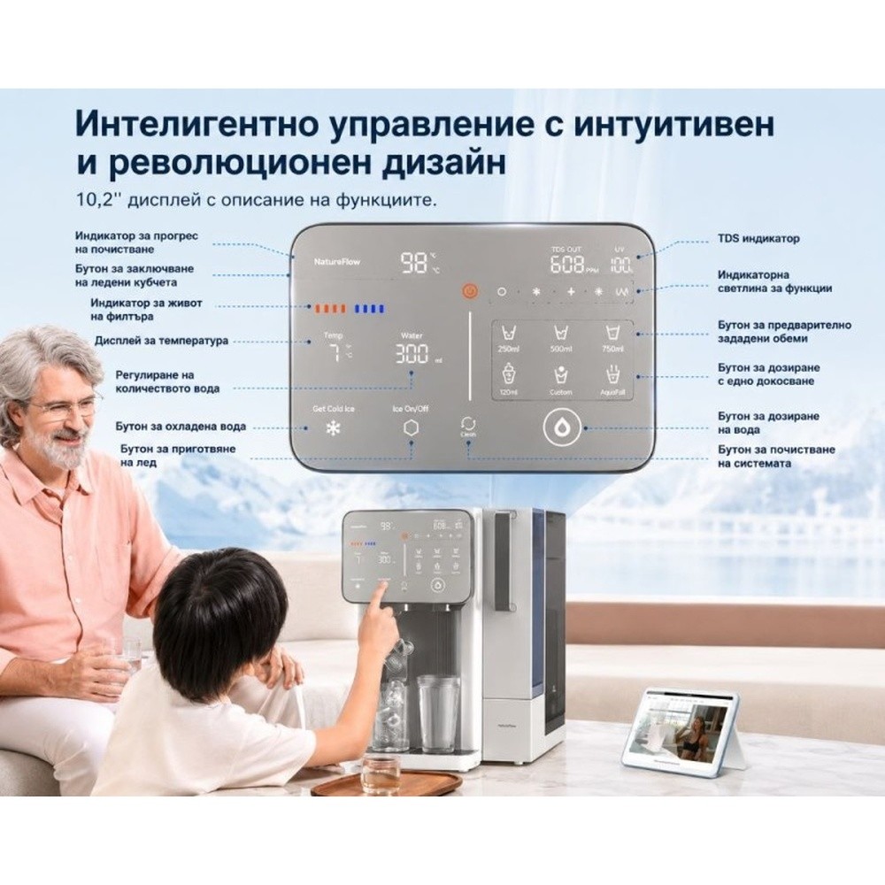 NatureFlow I4: Универсален уред за минерална вода и лед