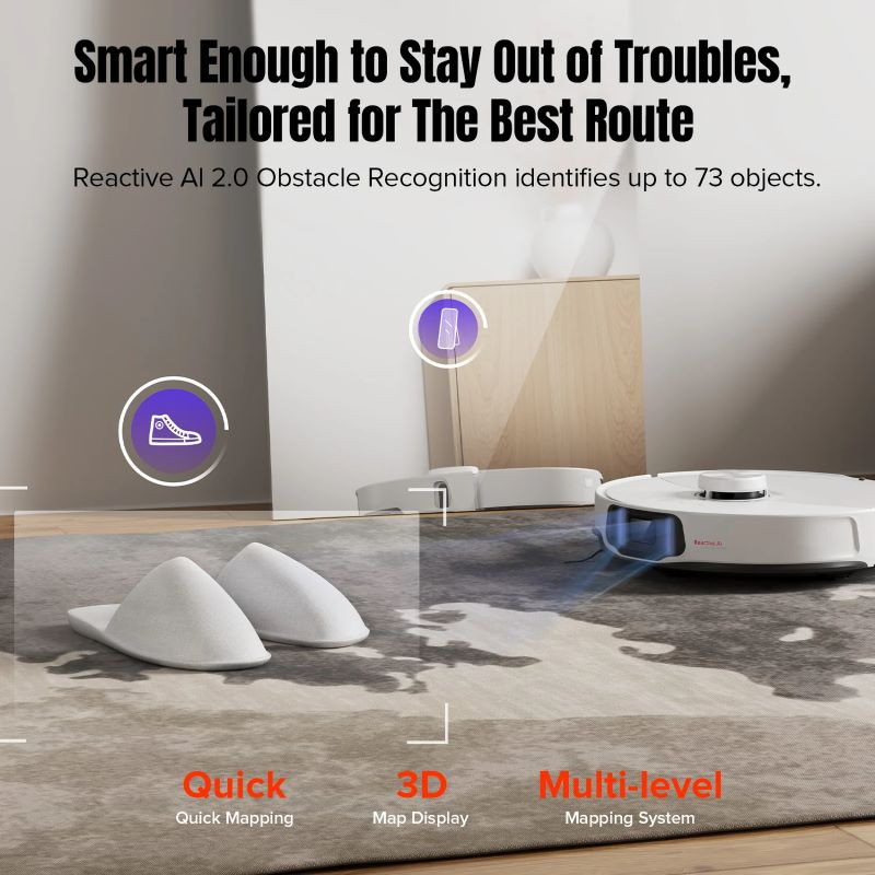 Roborock S8 MaxV Ultra Прахосмукачка робот-РАЗОПАКОВАН ПРОДУКТ